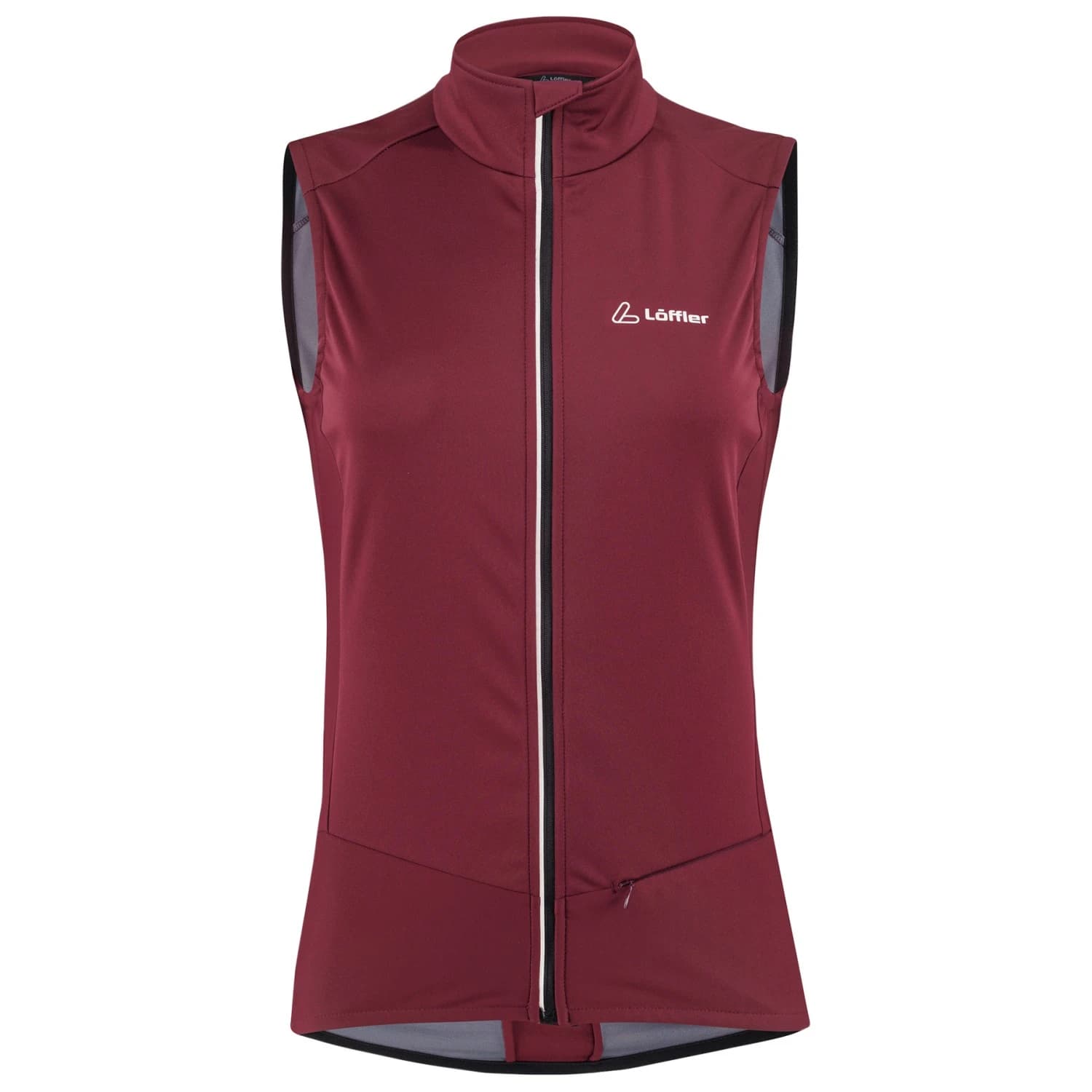 Дамски софтшел елек Löffler Women's Vest Airblocc Light Softshell vest - Aubergine