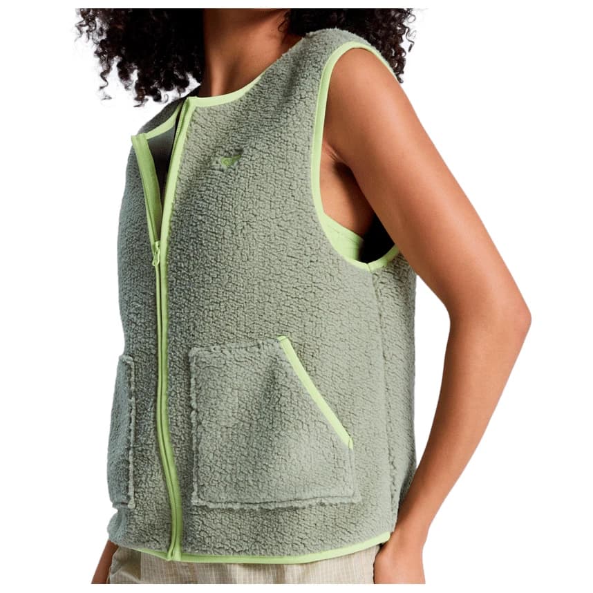 Дамски поларен елек Roxy Women's Boundless Spirit Easy Vest Fleece vest - Oil Green