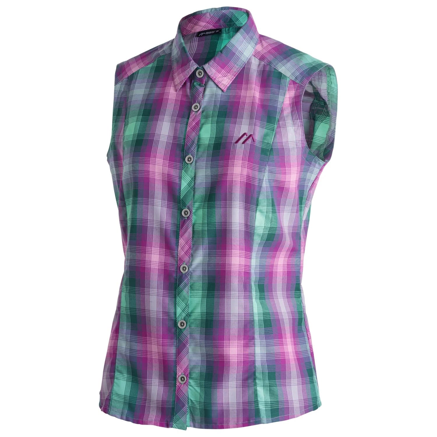 Дамска блуза Maier Sports Women's Paloma Blouse - Lilac / Berry / Green / Check