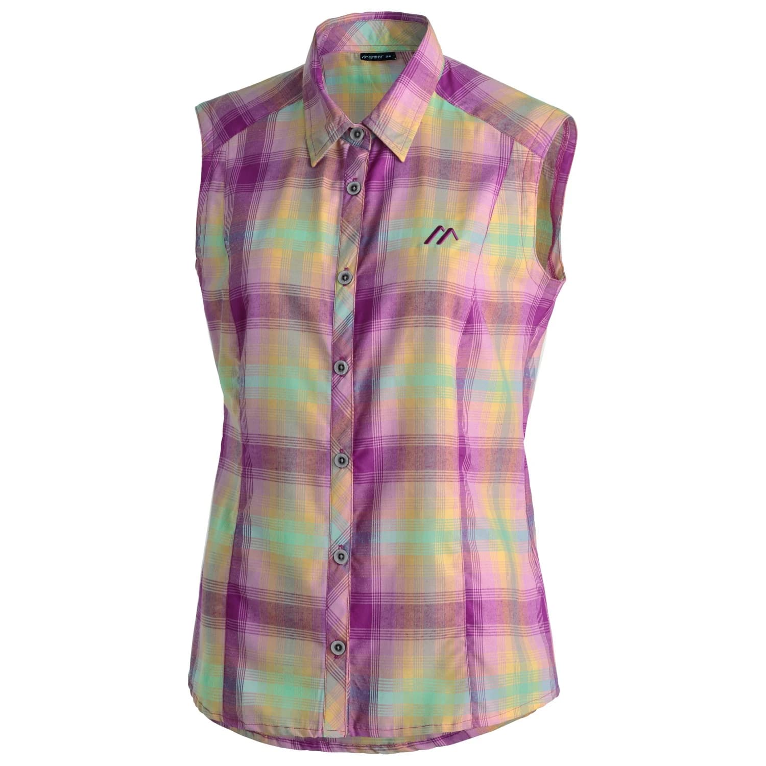 Дамска блуза Maier Sports Women's Paloma Blouse - Lilac / Berry / Yellow / Check