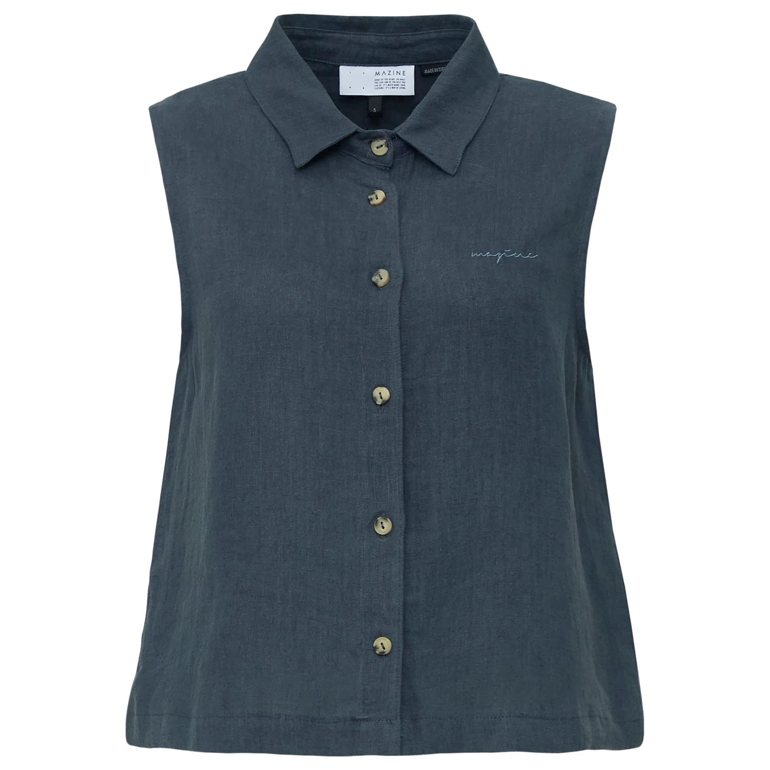 Дамска блуза Mazine Women's Sleeveless Linen Shirt Blouse - Ink Blue