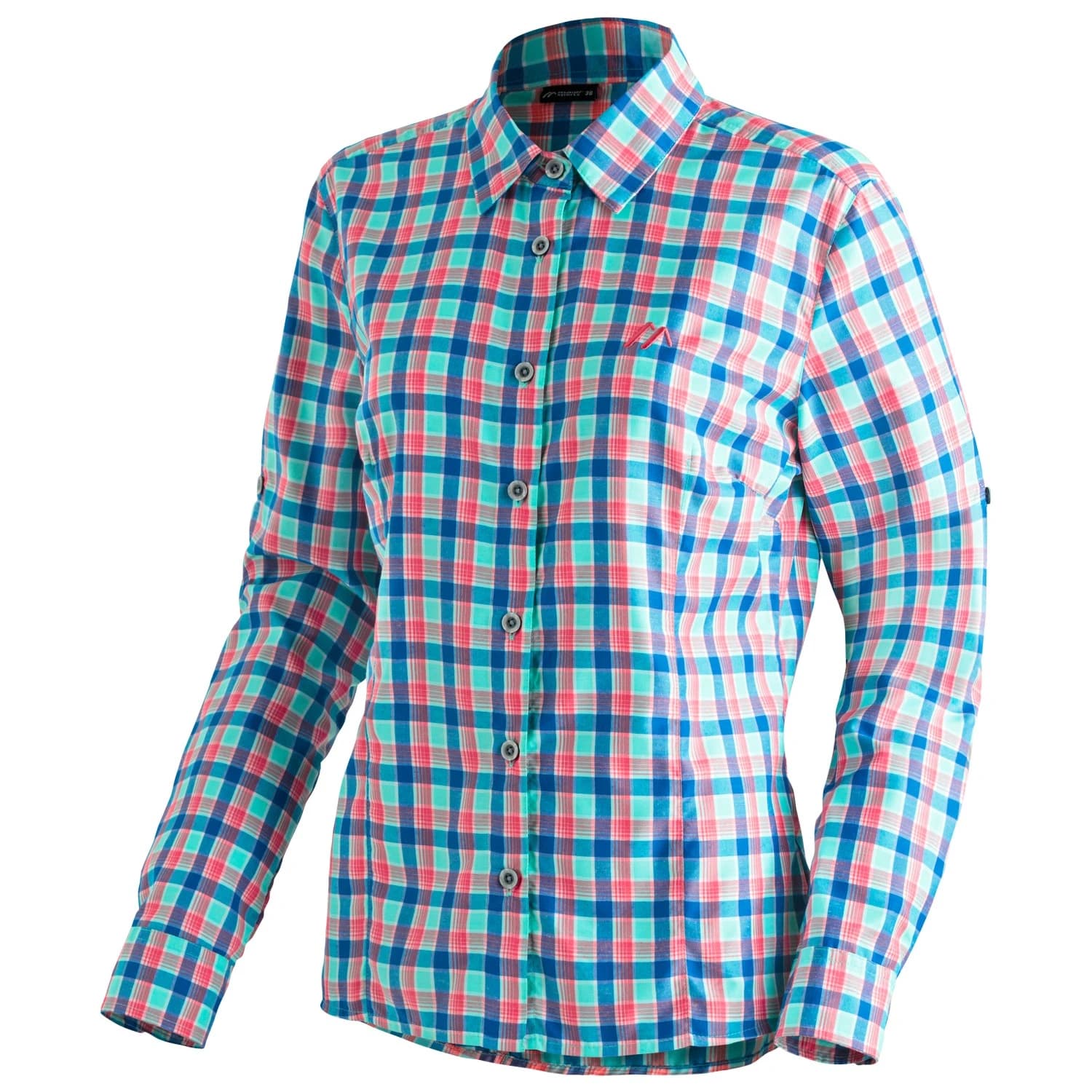 Дамска блуза Maier Sports Women's Nanni Blouse - Blue Red Check