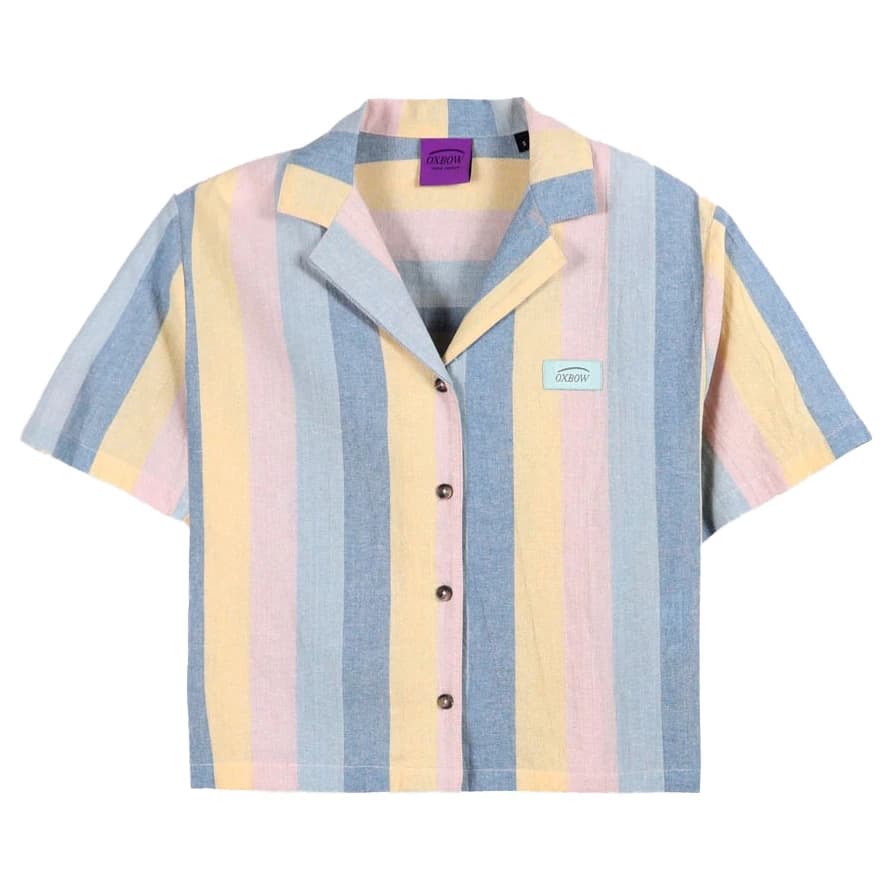 Дамска риза с копчета Oxbow Women's Ally Short Sleeves Shirt - Lost Blue