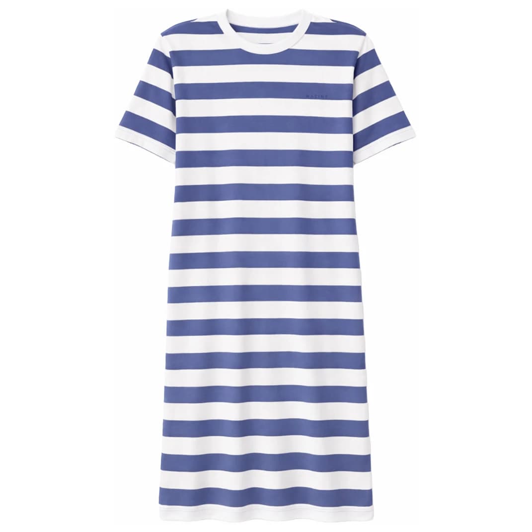 Дамска рокля Mazine Women's Bold Striped Jersey Dress - Blue Indigo / Offwhite