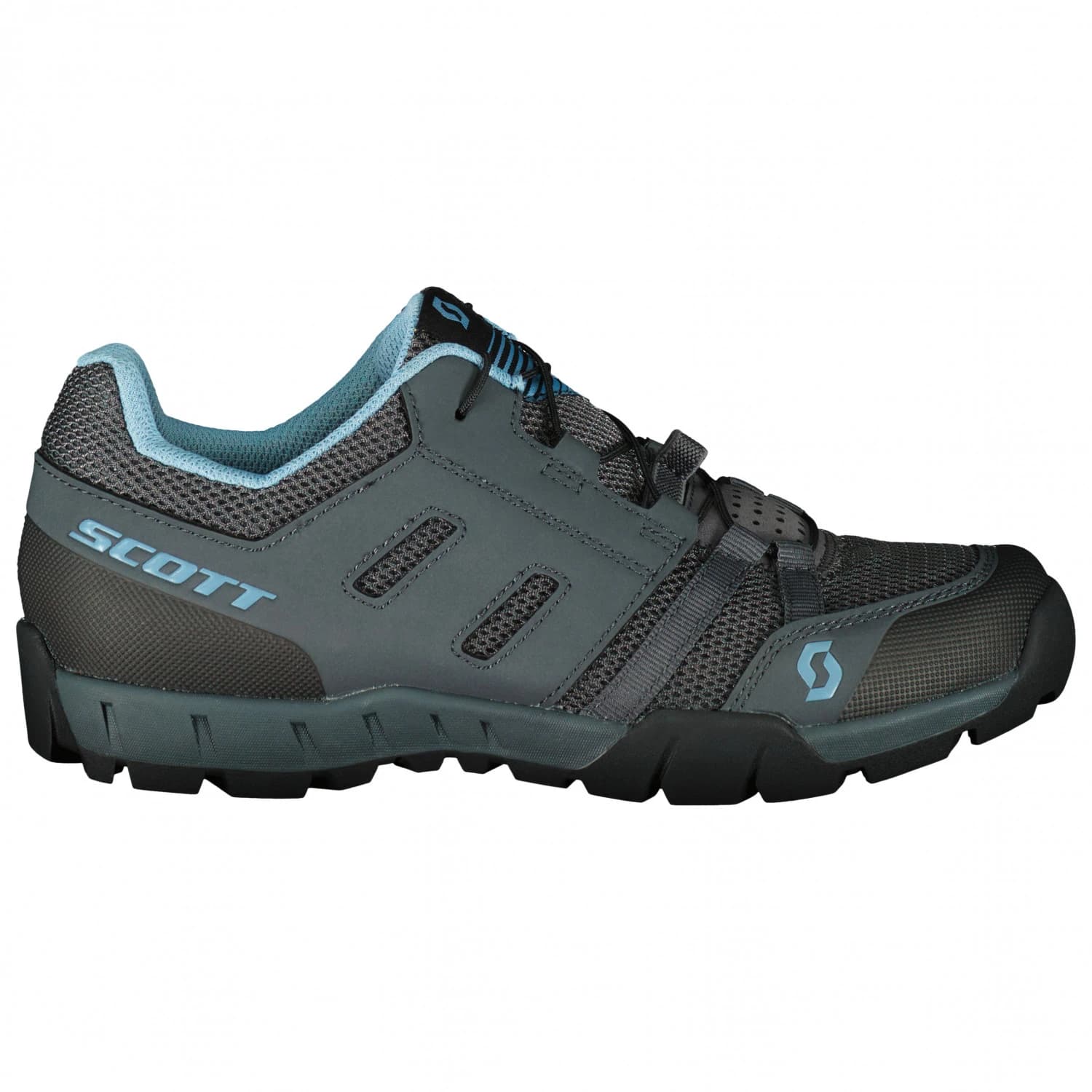 Дамски обувки за планинско колоездене Scott Women's Sport Crus-R Cycling shoes - Dark Grey / Light Blue