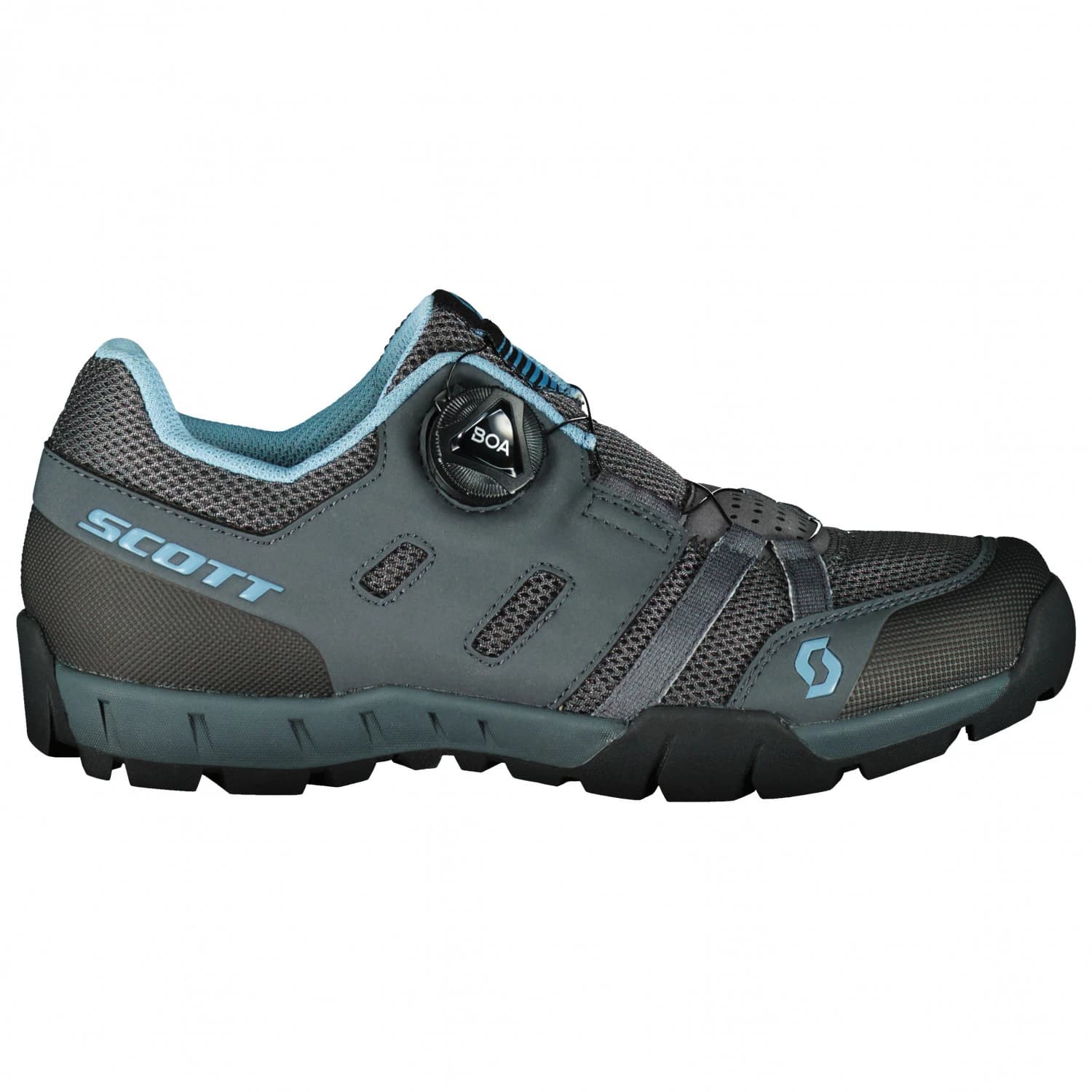 Дамски обувки за планинско колоездене Scott Women's Sport Crus-R Boa Cycling shoes - Dark Grey / Light Blue