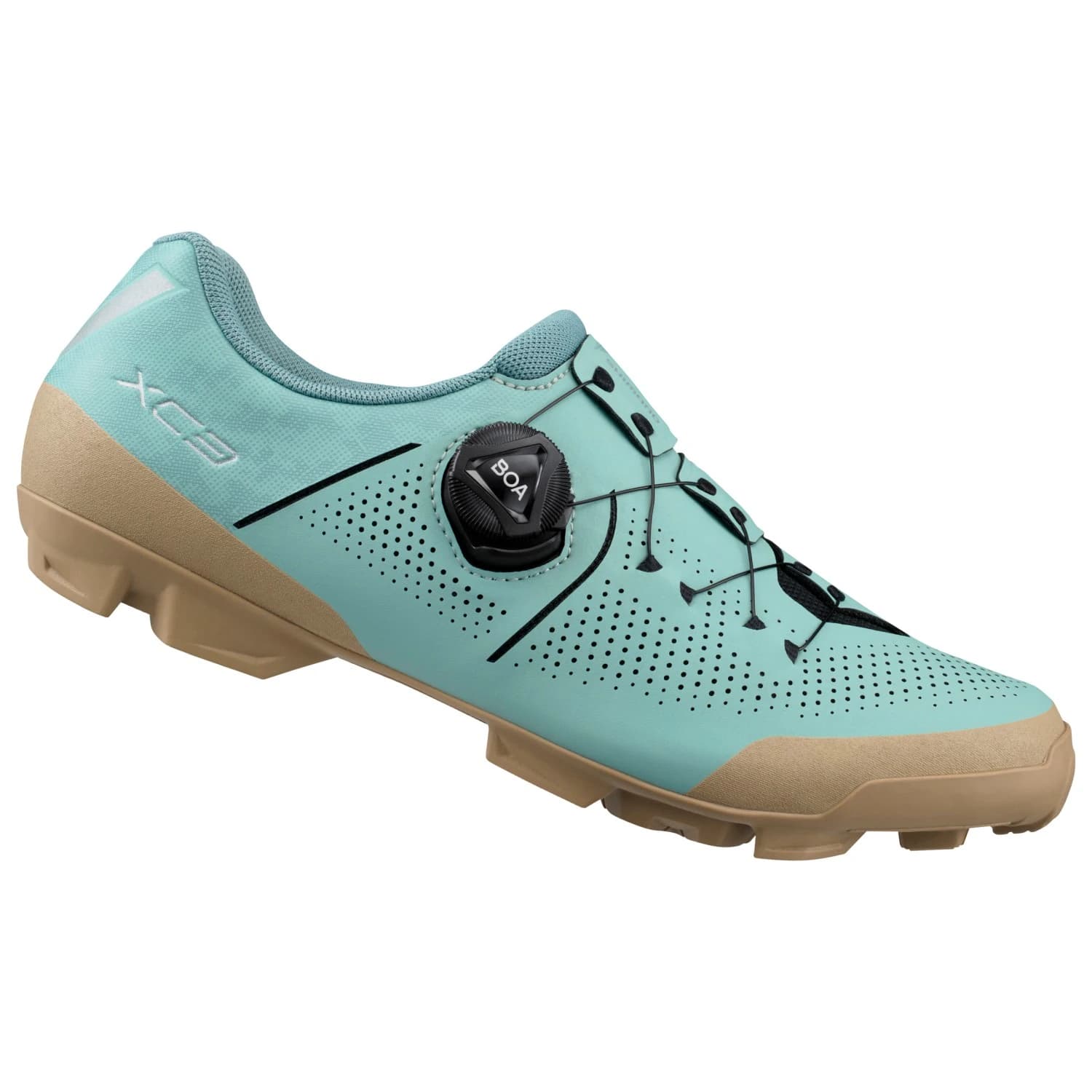 Дамски обувки за планинско колоездене Shimano Women's XC302 Cycling shoes - Surf Blue