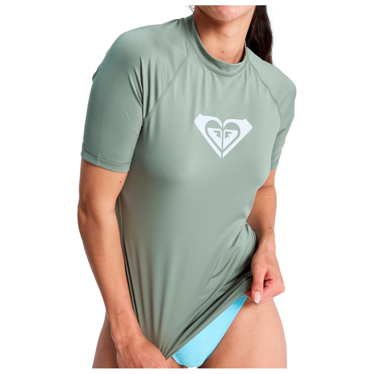 Дамска ликра Roxy Women's Whole Hearted S/S Lycra - Oil Green