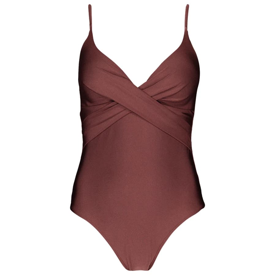 Дамски бански костюм Barts Women's Isla Shaping One Piece Swimsuit - Maroon