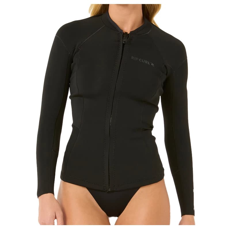 Дамски неопренов костюм Rip Curl Women's Dawn Patrol L/S Jacket Wet suit - Black II