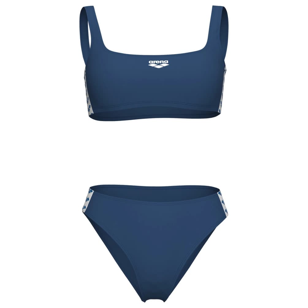 Дамски комплект бикини Arena Women's Icons Bralette Solid Two Pieces Bikini - Royal / White