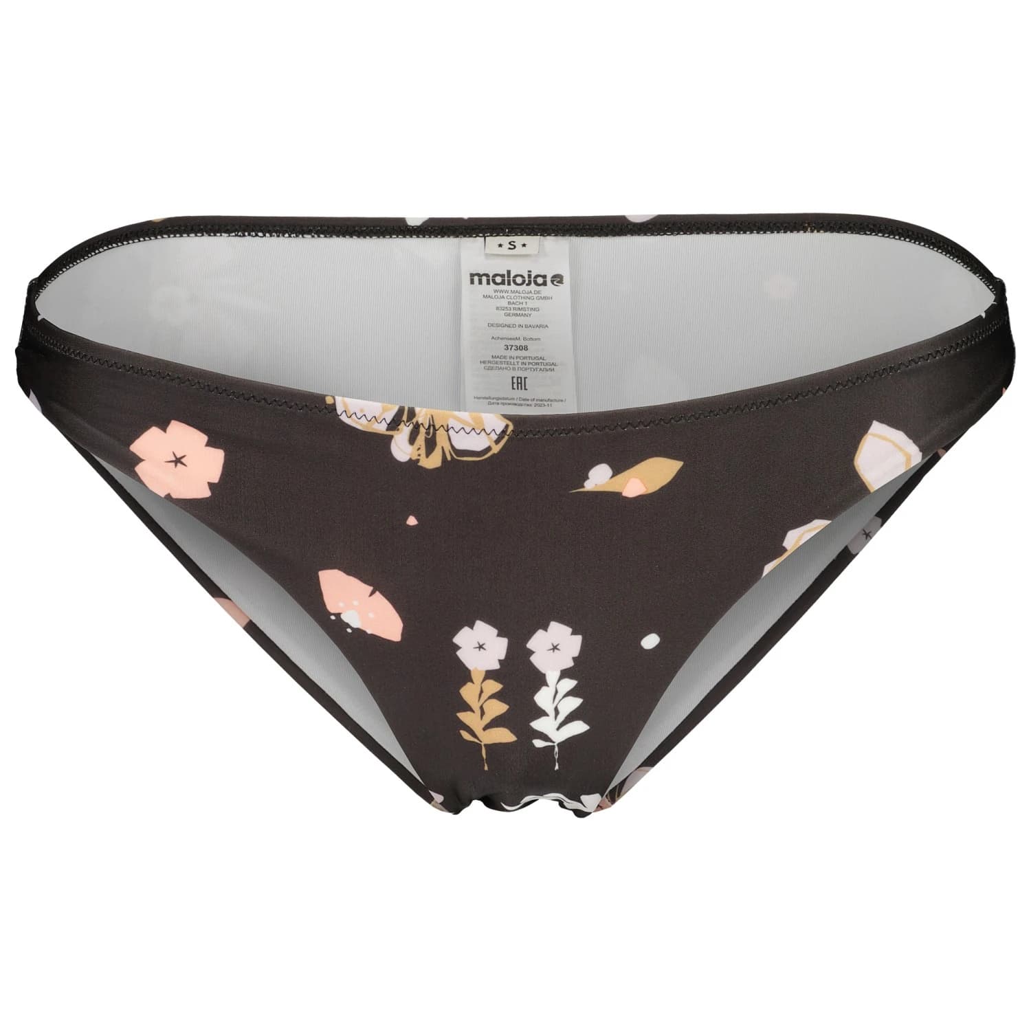 Дамско бикини долнище Maloja Women's AchenseeM. Bottom Bikini bottom - Deep Black Flora