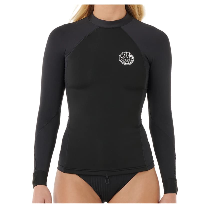 Дамски неопренов костюм Rip Curl Women's F-Bomb Neo Poly L/S Wetsuit shirt - Black