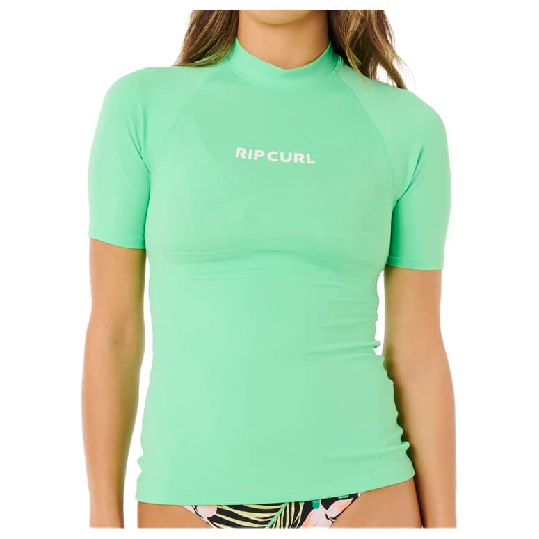 Дамска плажна тениска от ликра Rip Curl Women's Molokai S/S Solid UPF Rashguard Lycra - Green