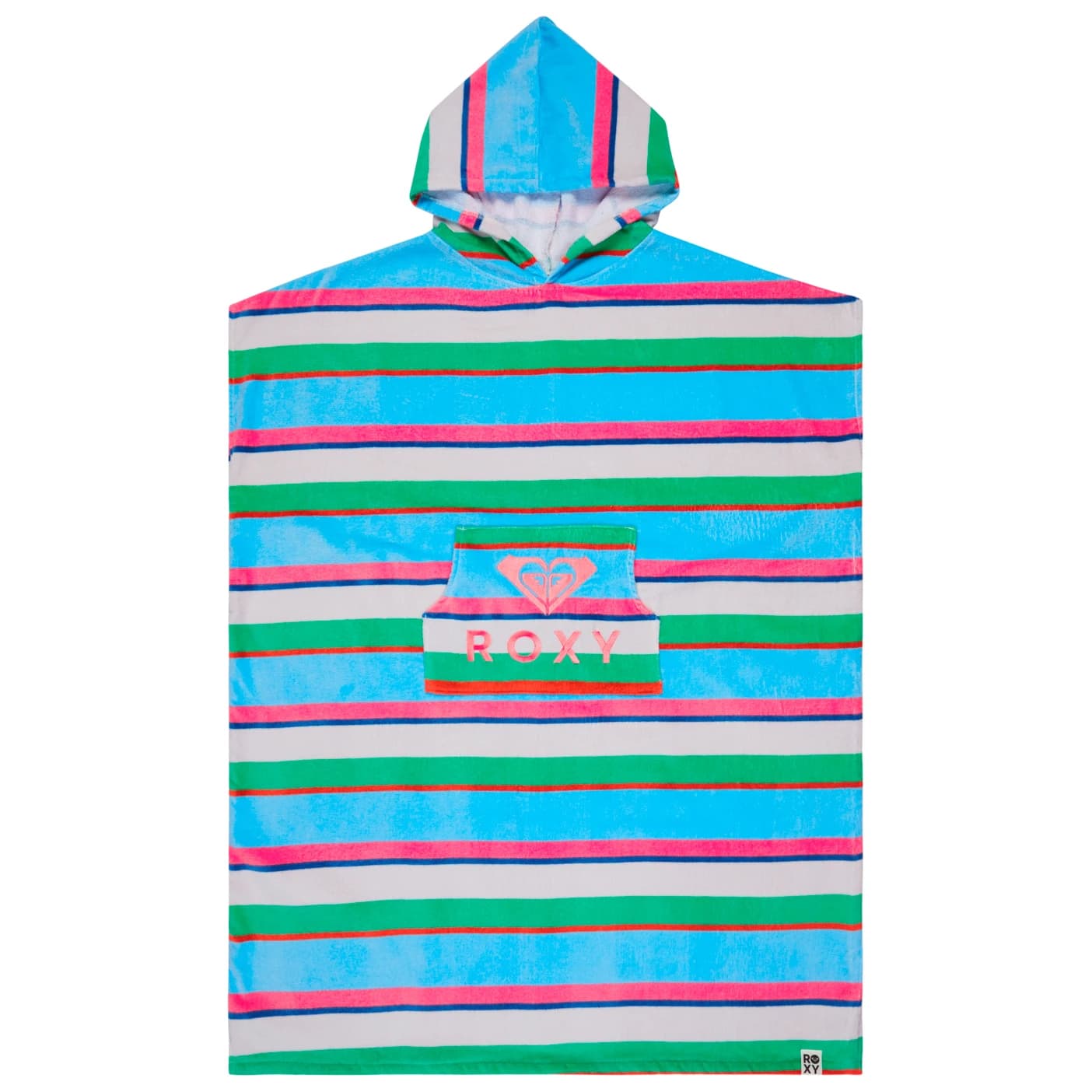 Дамско пончо за сърф Roxy Women's Stay Magical Printed Surf poncho - Cloud Dancer Classic Stripe