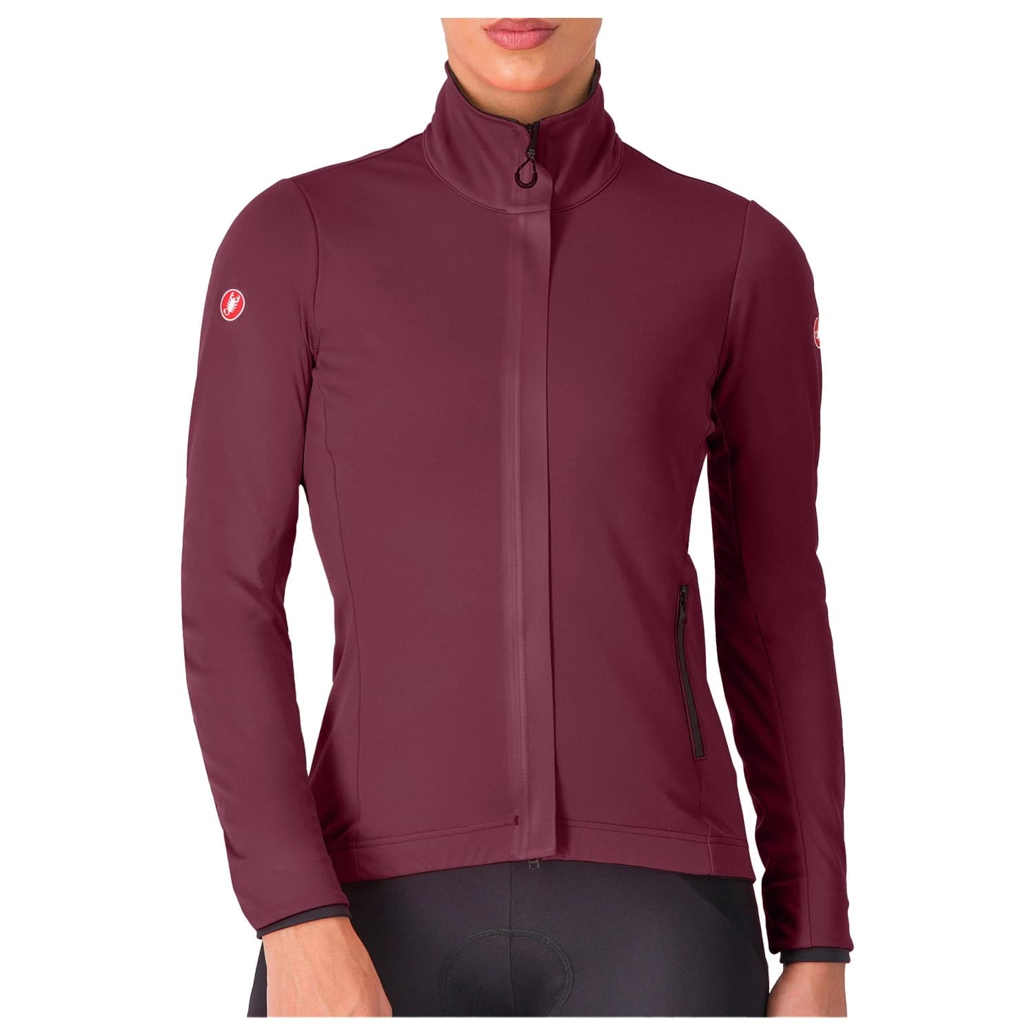 Дамско термо яке за колоездене Castelli Women's Alpha 150 Jacket Cycling jacket - Deep Bordeaux / Brilliant Pink
