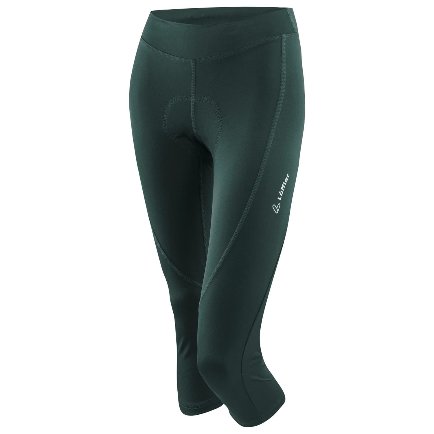 Дамски 3/4 панталон за колоездене Löffler Women's 3/4 Bike Tights Tour II Cycling bottoms - Forest