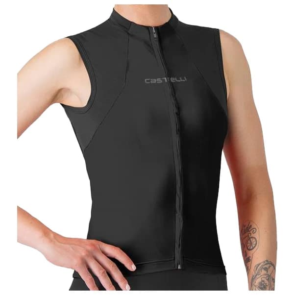 Дамски потник за колоездене Castelli Women's Sole Sleeveless Jersey Cycling singlet - Black
