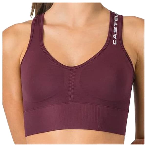Дамски потник за колоездене Castelli Women's Comfort Travel Crop Top Cycling singlet - Deep Bordeaux