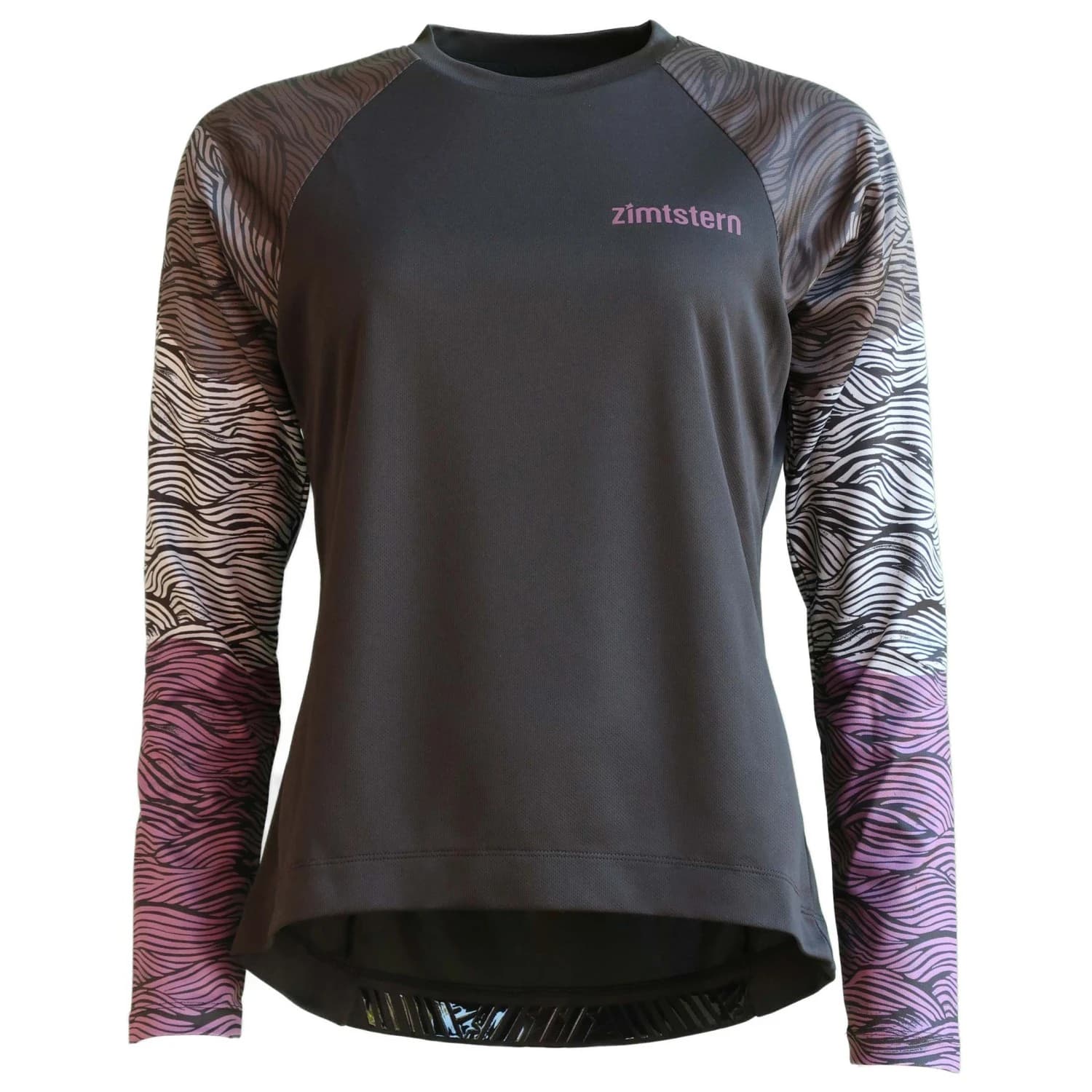 Дамска фланелка с дълъг ръкав за колоездене Zimtstern Women's Braapz Shirt L/S Cycling jersey - Pirate Black