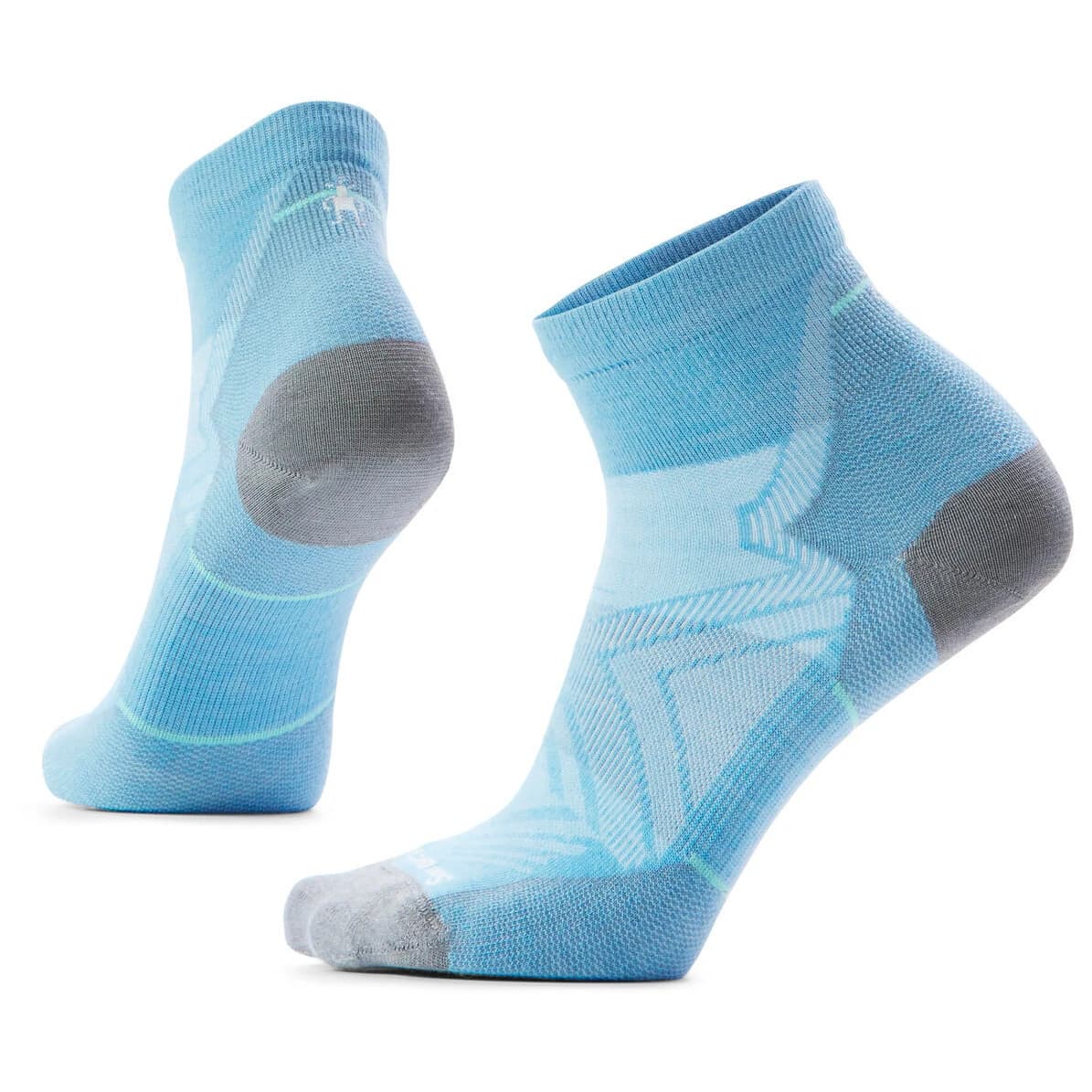 Дамски чорапи за бягане Smartwool Women's Run Zero Cushion Ankle Running socks - Serene Blue