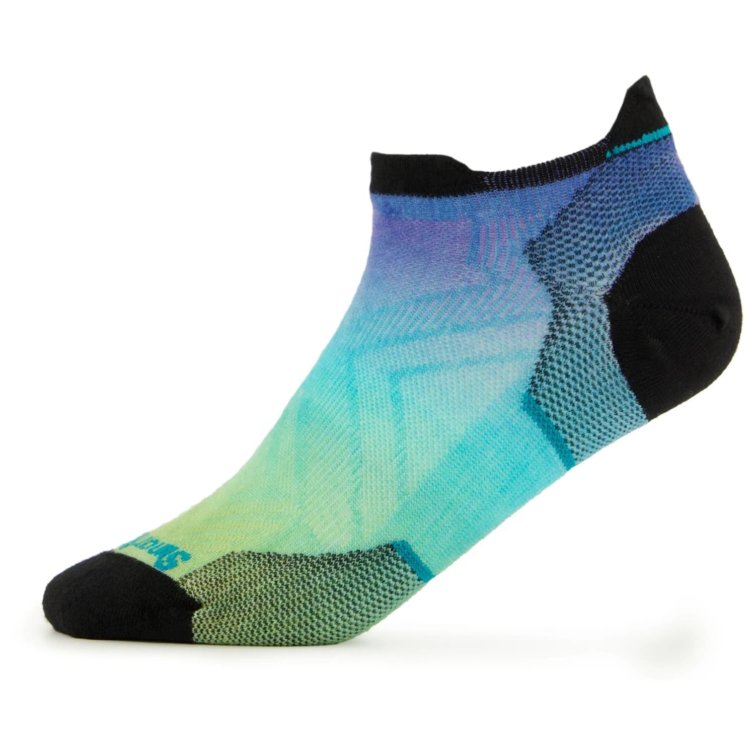 Дамски чорапи за бягане Smartwool Women's Run Zero Cushion Ombre Print Low Ankle Running socks - Capri