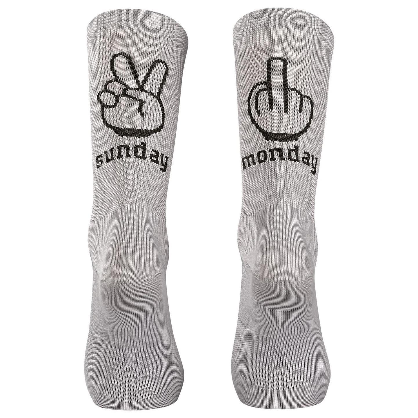 Мъжки чорапи за колоездене Northwave Sunday Monday Sock Cycling socks - Light Grey / Forest Green