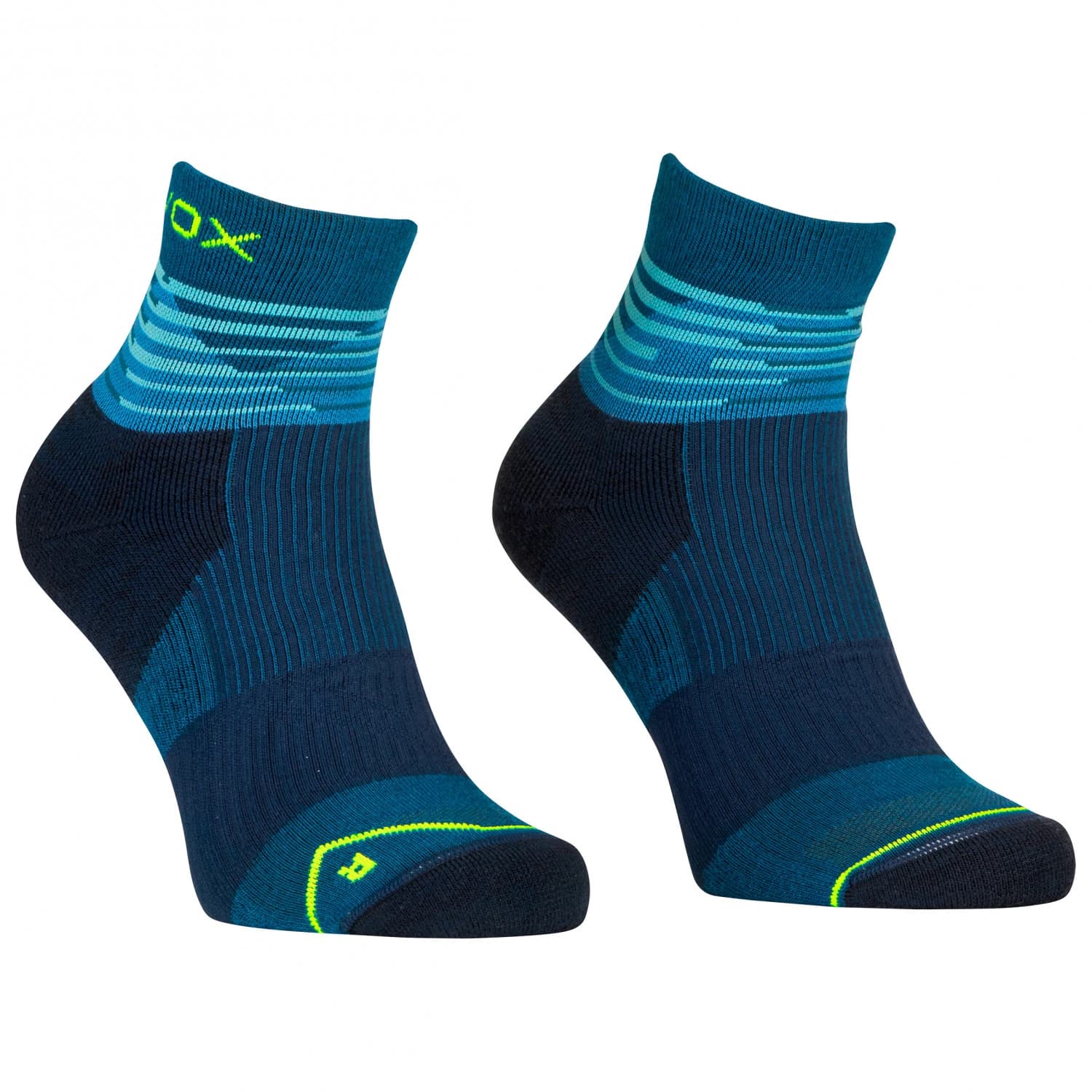 Мъжки туристически чорапи Ortovox All Mountain Quarter Socks Merino socks - Petrol Blue