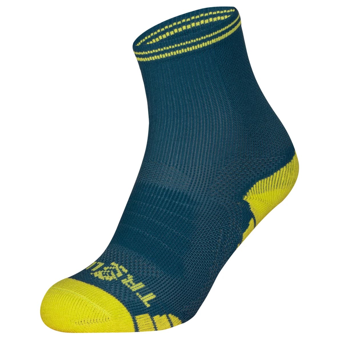 Детски туристически чорапи Trollkids Kid's Trekking Mid Cut Socks III Walking socks - Petrol / Lime