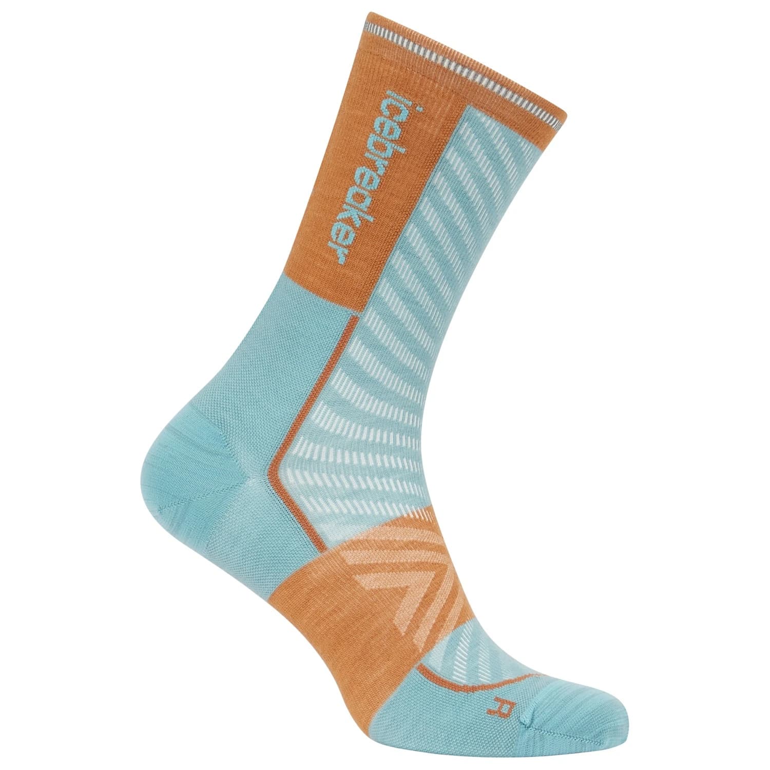 Мъжки чорапи за бягане Icebreaker Merino Run+ Ultralight Crew Running socks - Hydro / Trail