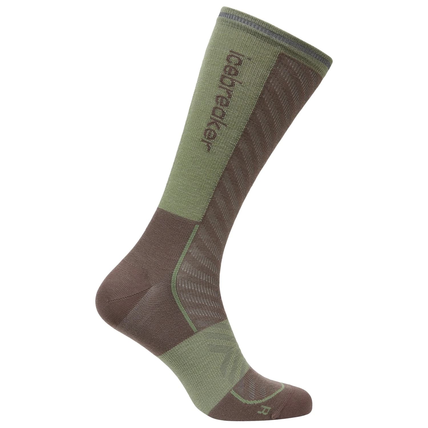 Мъжки чорапи за бягане Icebreaker Merino Run+ Ultralight Crew Running socks - Porcini / Lichen