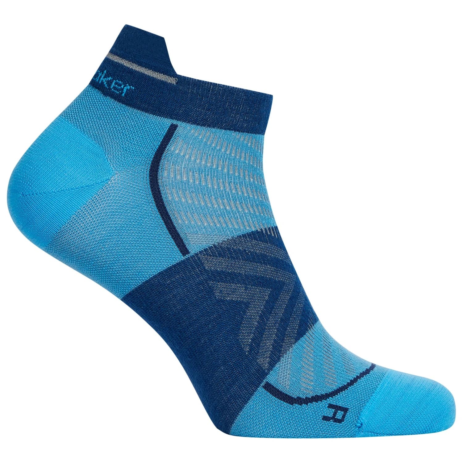 Мъжки чорапи за бягане Icebreaker Merino Run+ Ultralight Micro Running socks - Arctic / Atlantis