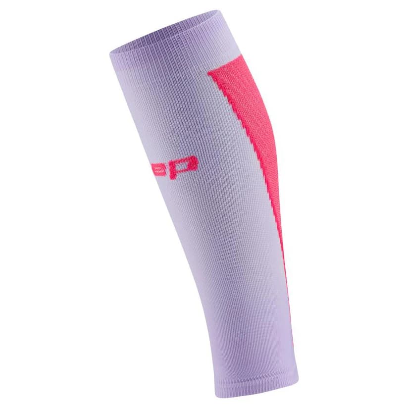 Дамски компресионни чорапи CEP Women's Run Ultralight Sleeves Calf 4.0 Leg warmers - Lilac / Pink