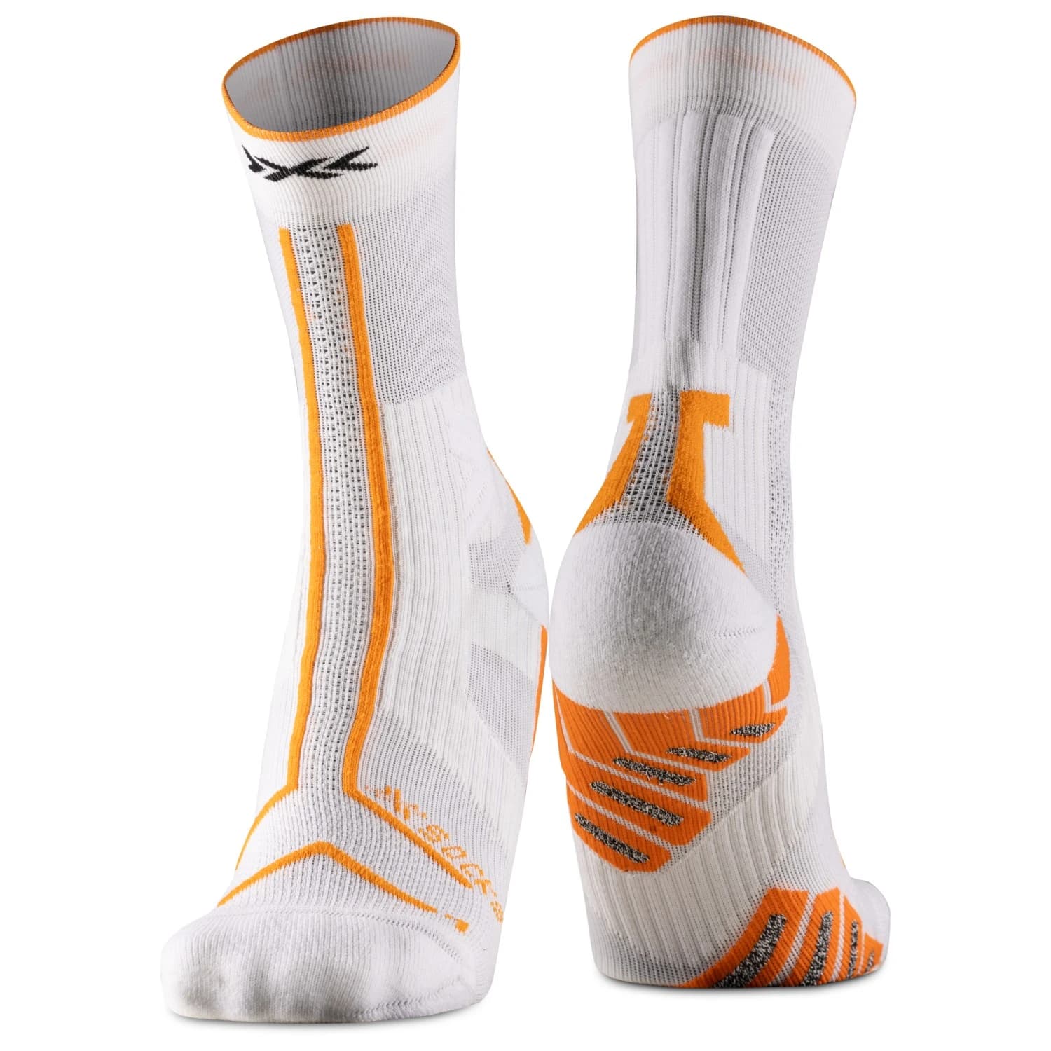 Чорапи за бягане X-Socks Trailrun Terraskin Expert Crew Running socks - X White / Blazing Orange