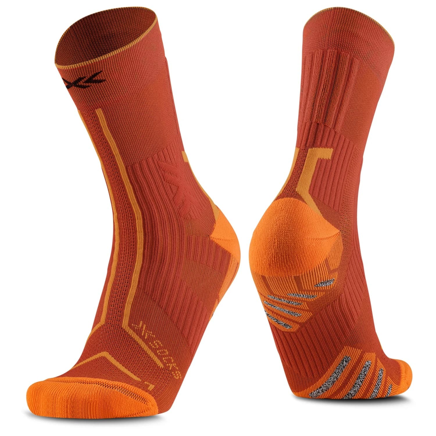 Чорапи за бягане X-Socks Trailrun Terraskin Expert Crew Running socks - Burnt Red / Orange
