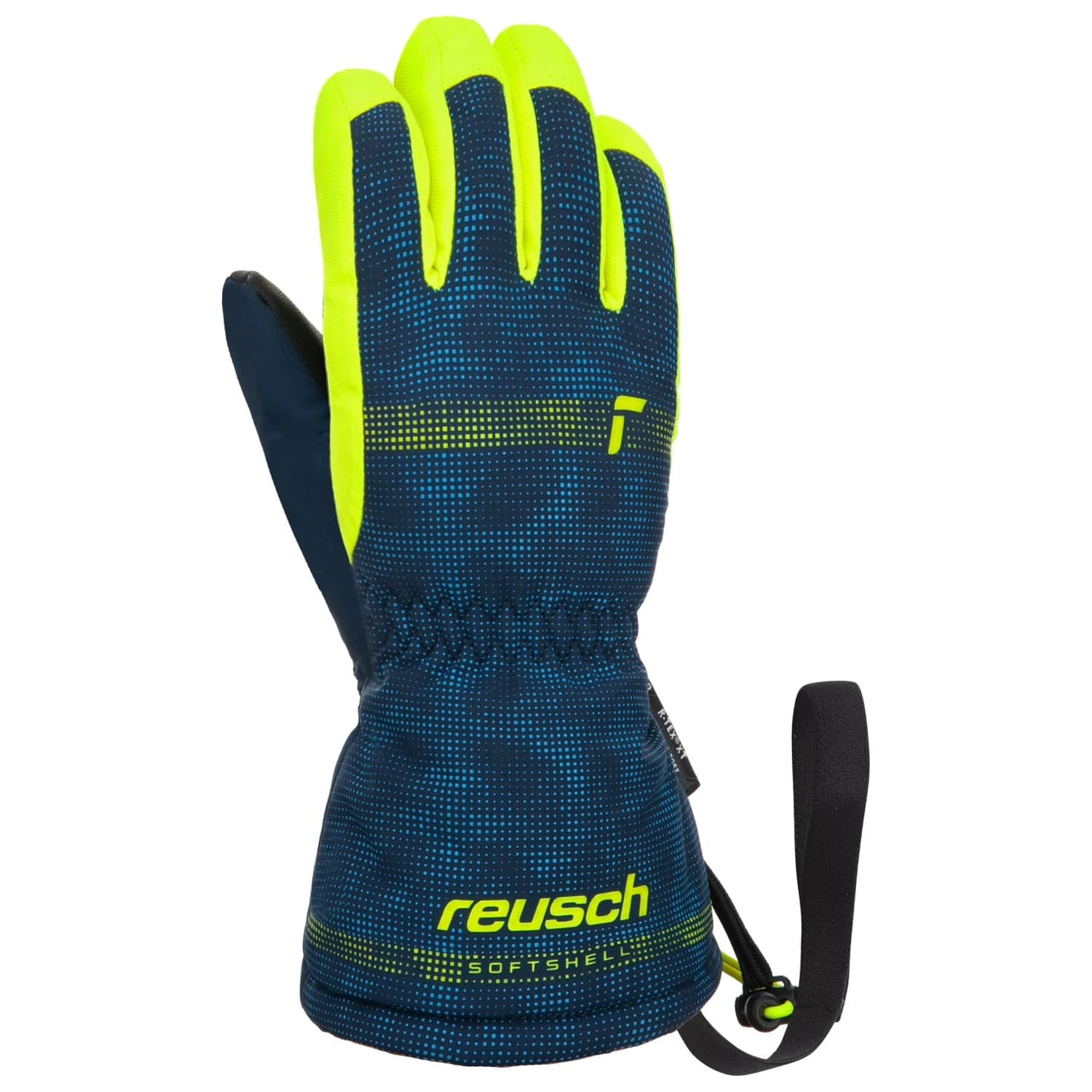 Детски ръкавици Reusch Kid's Maxi R-Tex XT Gloves - Dress Blue / Safety Yellow