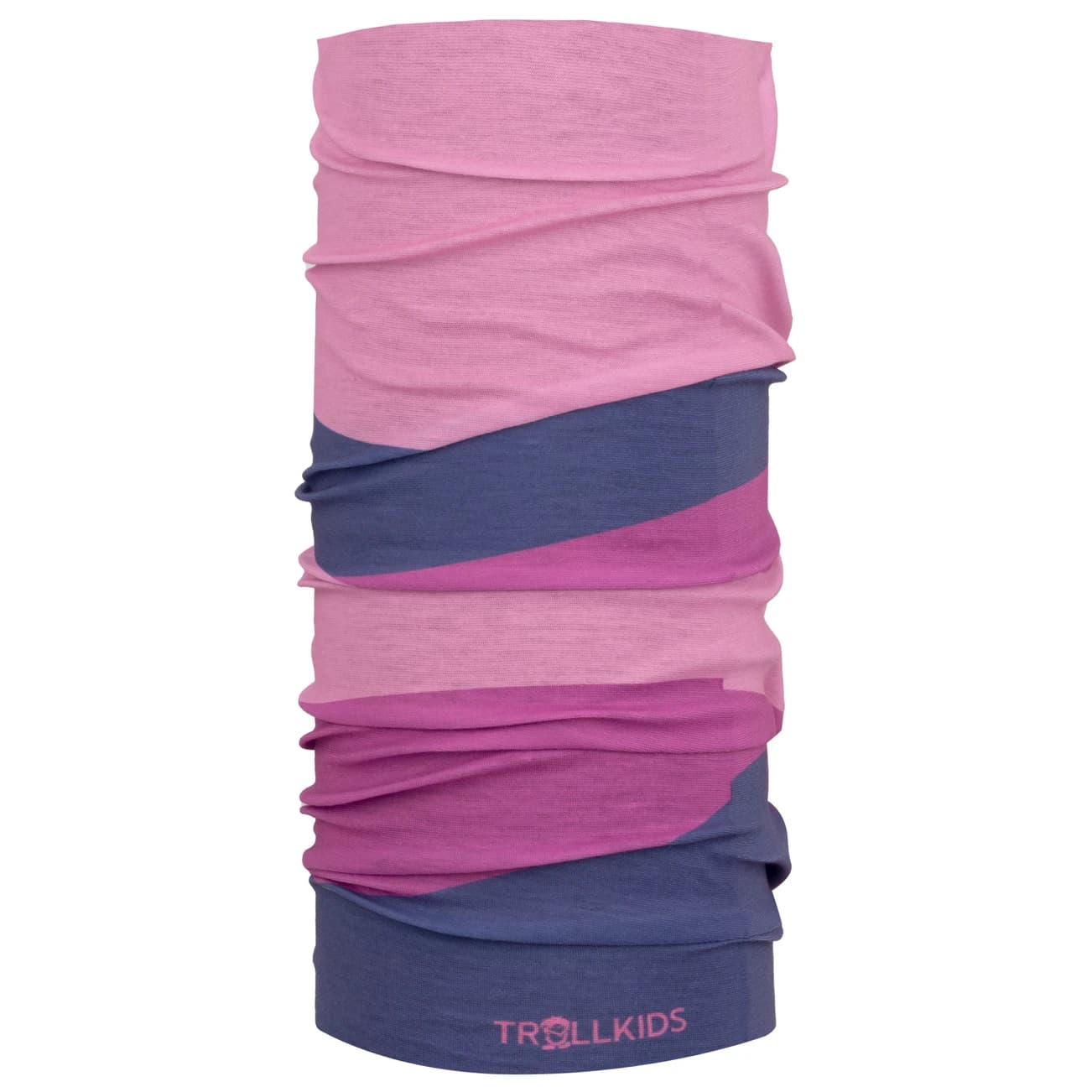 Детски шал Trollkids Girl's Coastal Sunset Multitube Neckerchief - Wild Rose / Violet Blue / Mallow Pink