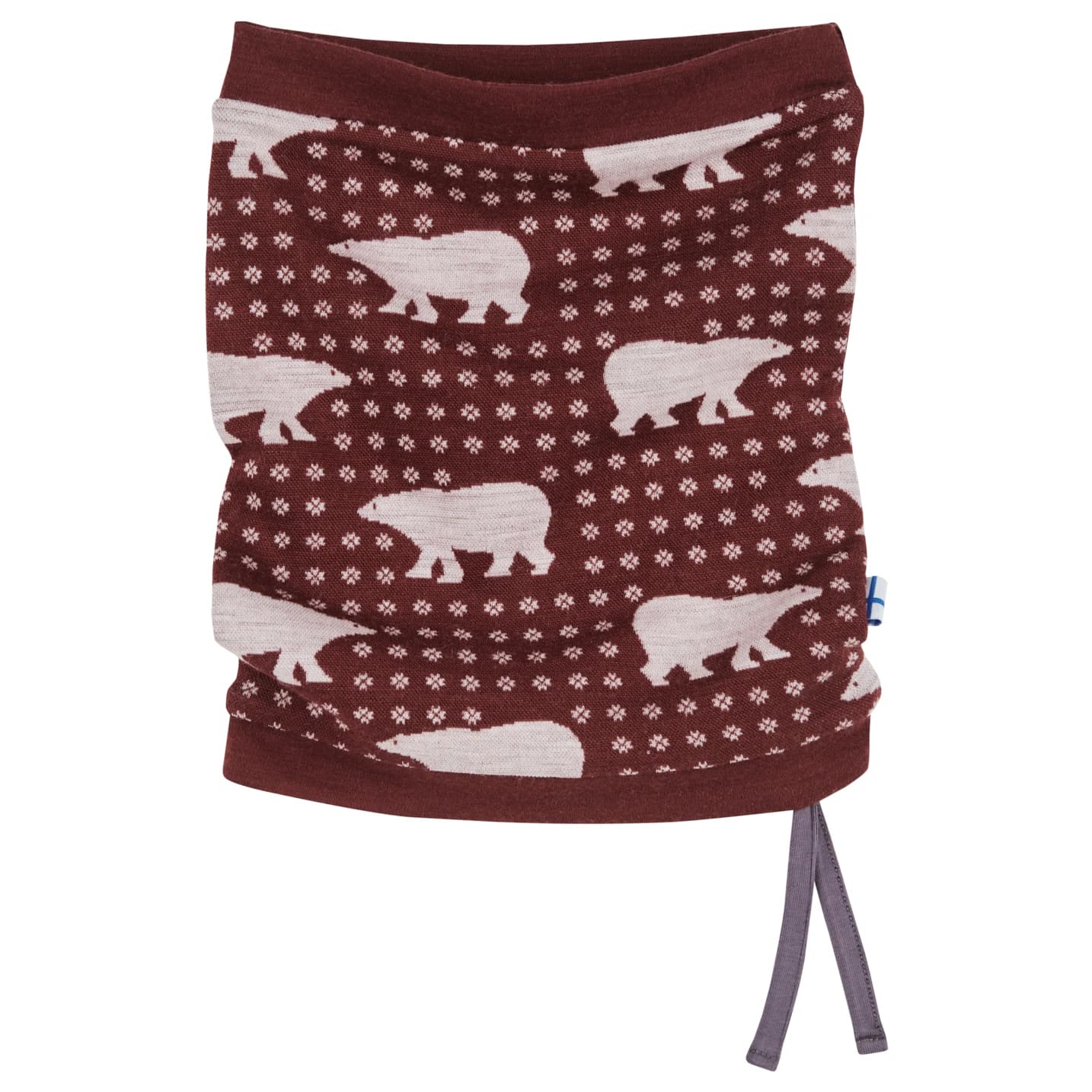 Детски шал Finkid Kid's Tuubi Nordik Scarf - Cranberry