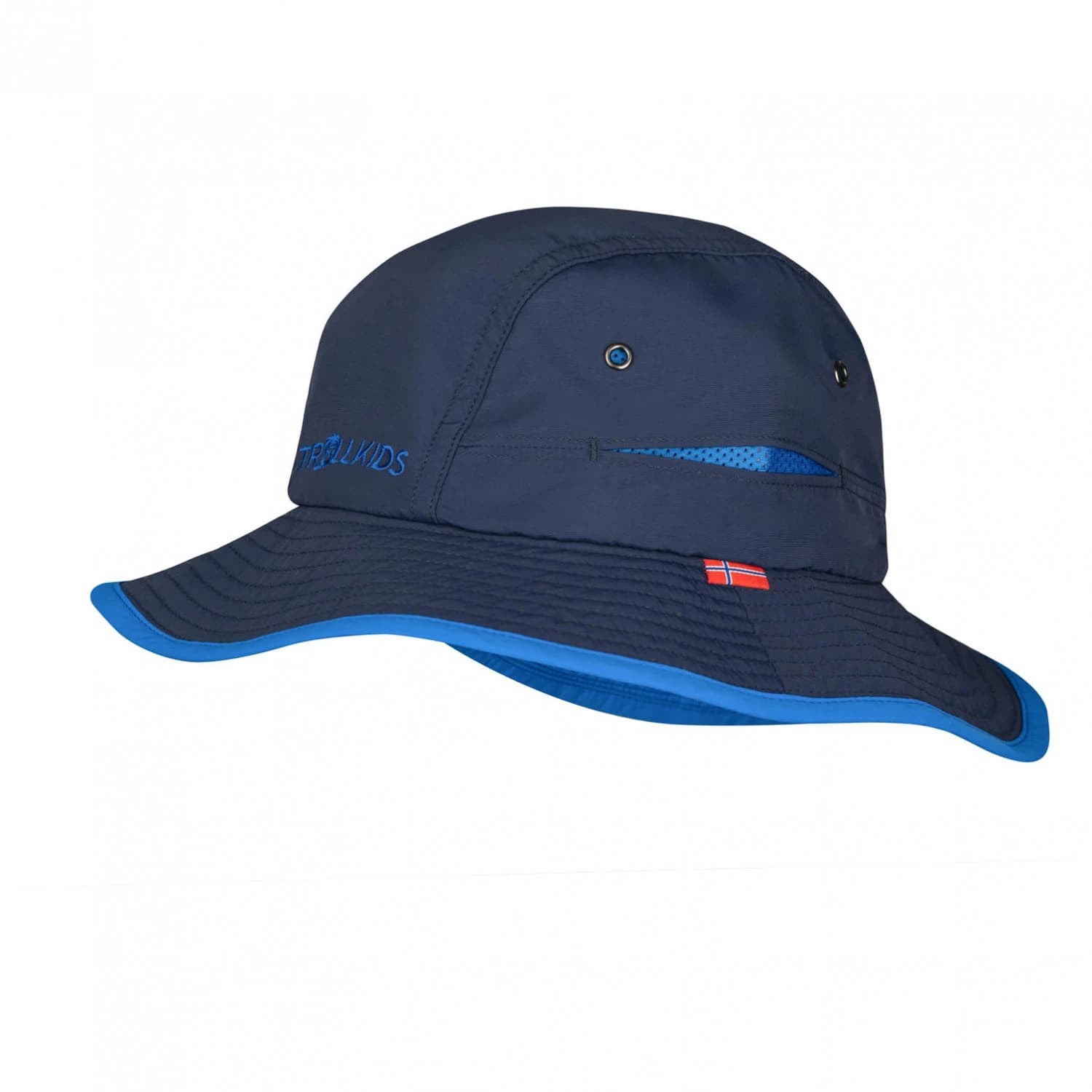 Детска шапка Trollkids Kid's Troll Hat - Navy / Glow Blue