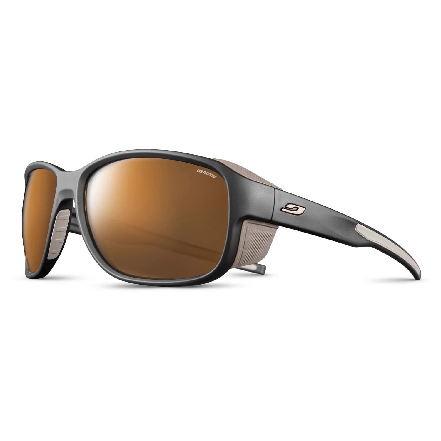 Дамски алпийски очила Julbo Women's Monterosa 2 Photo + Polar S2-4 (VLT 5-20%) Glacier glasses - Black / Brown
