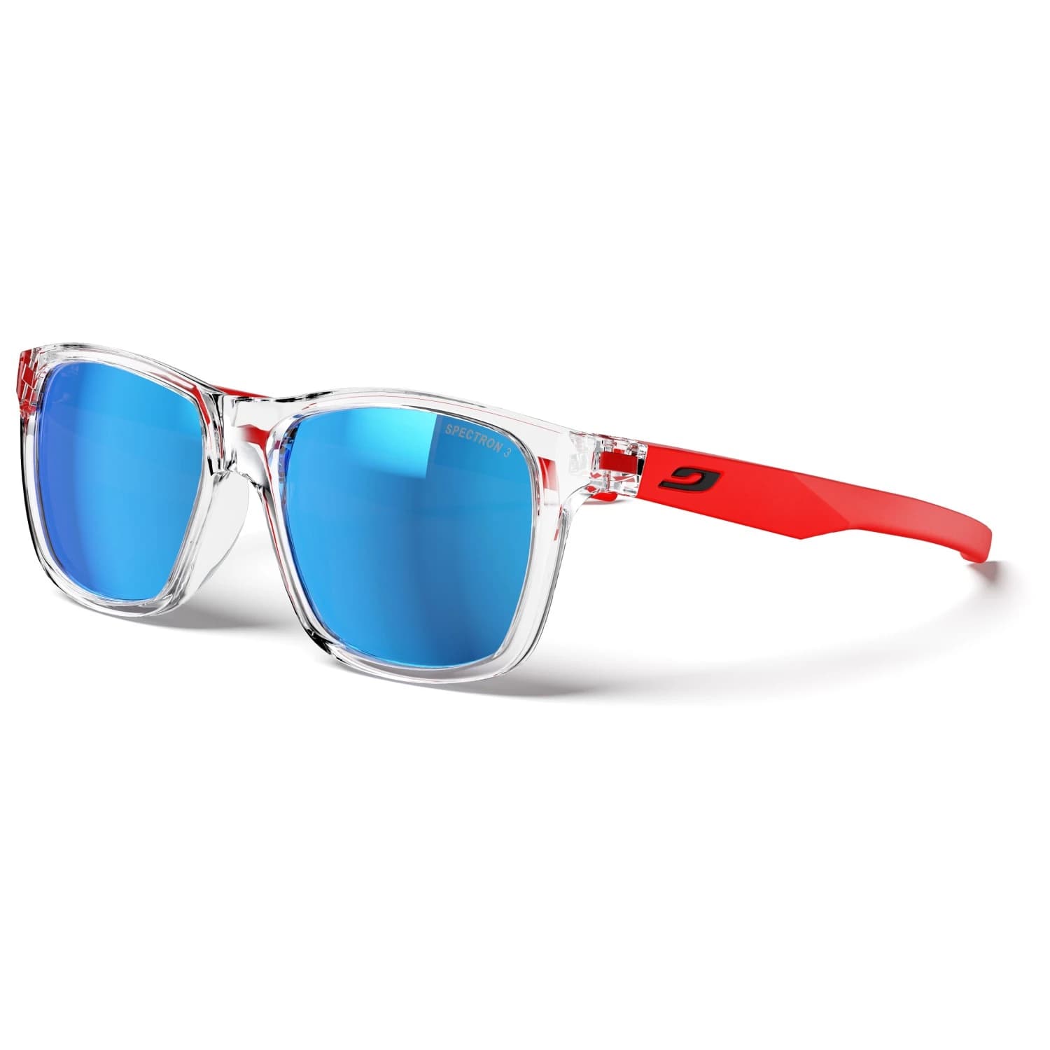 Детски слънчеви очила Julbo Kid's Elwood Spectron S3 (VLT 12%) Sunglasses - Crystal / Neon Orange Matt / Smoke Grey / Blue Flash