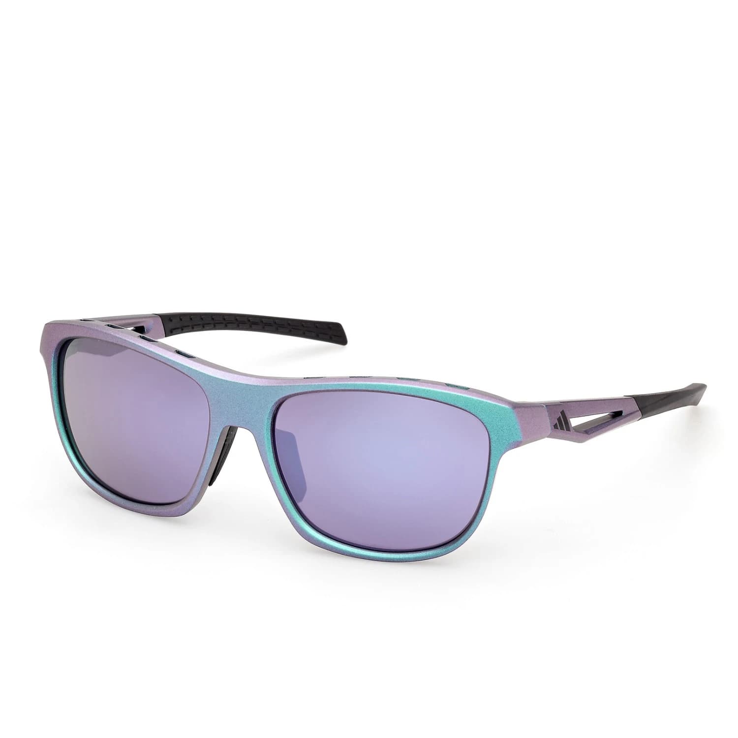 Adidas eyewear SP0118 Mirror S3 Running glasses - Matte Dark Green / Lavender Mirror