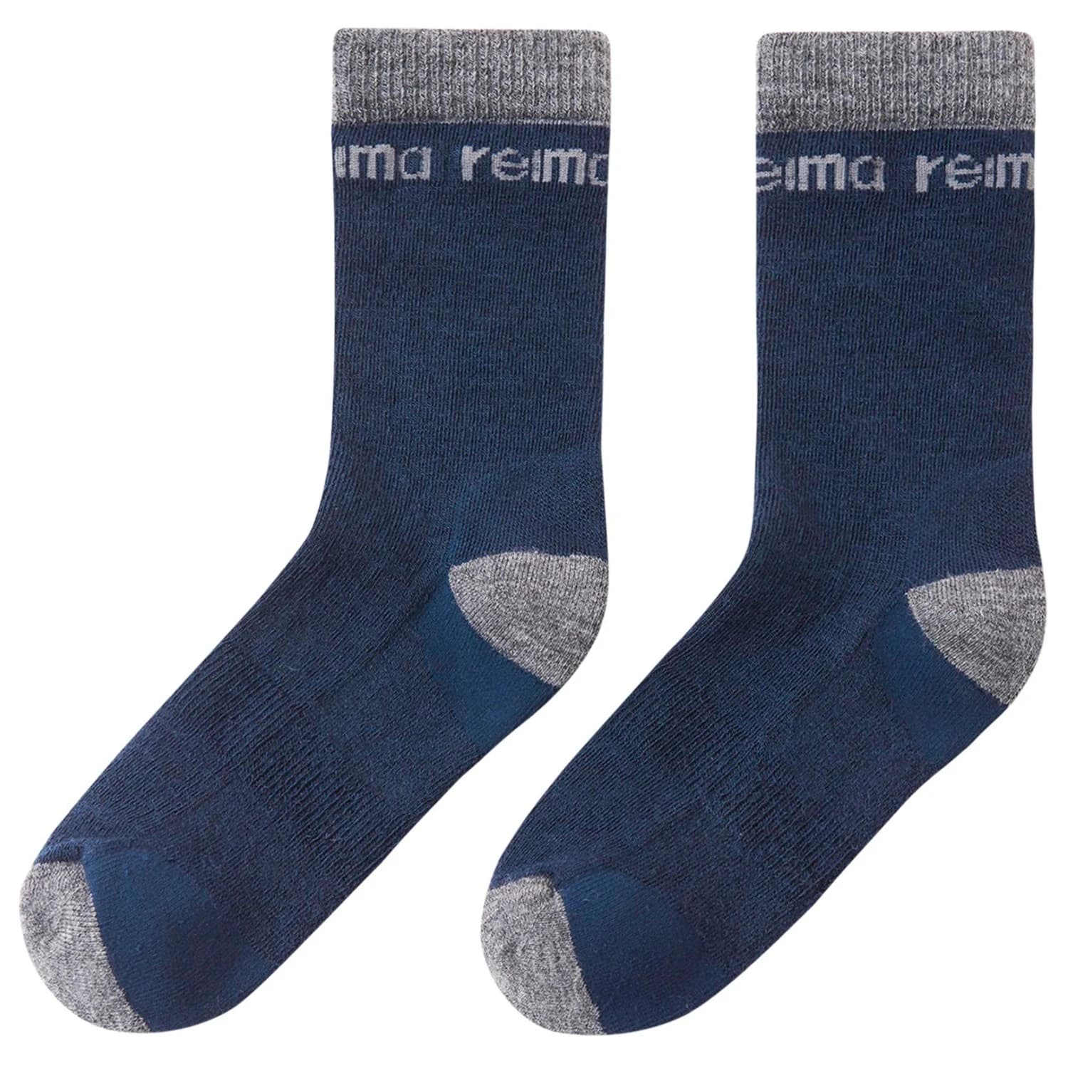 Детски мериносови чорапи Reima Kid's Saapas Merino socks - Navy