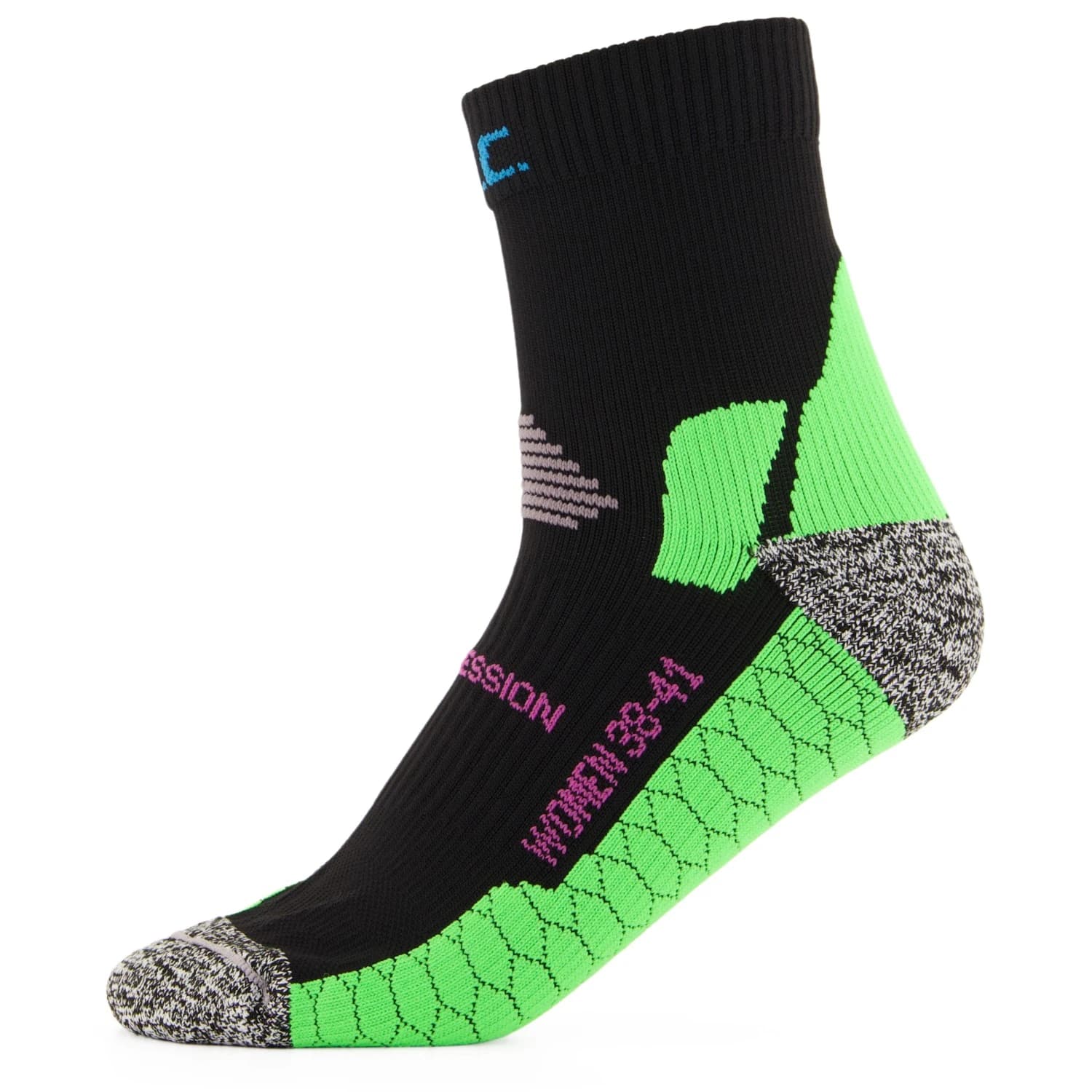 Дамски компресионни чорапи P.A.C. Women's RN 6.0 Running Pro Mid Compression Compression socks - Black