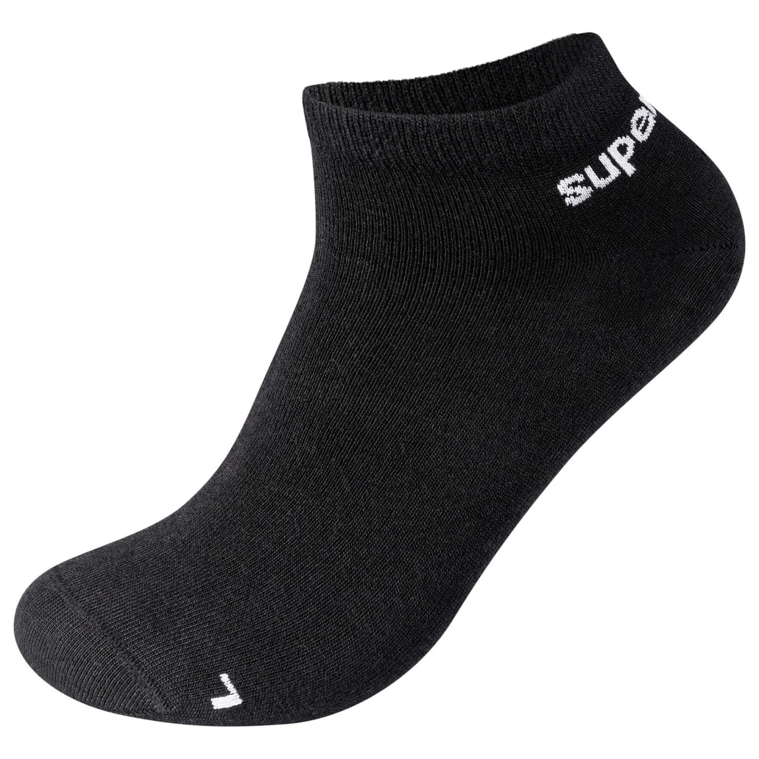 Мериносови чорапи super.natural Sneaker Socks 2-Pack Merino socks - Jet Black / Fresh White