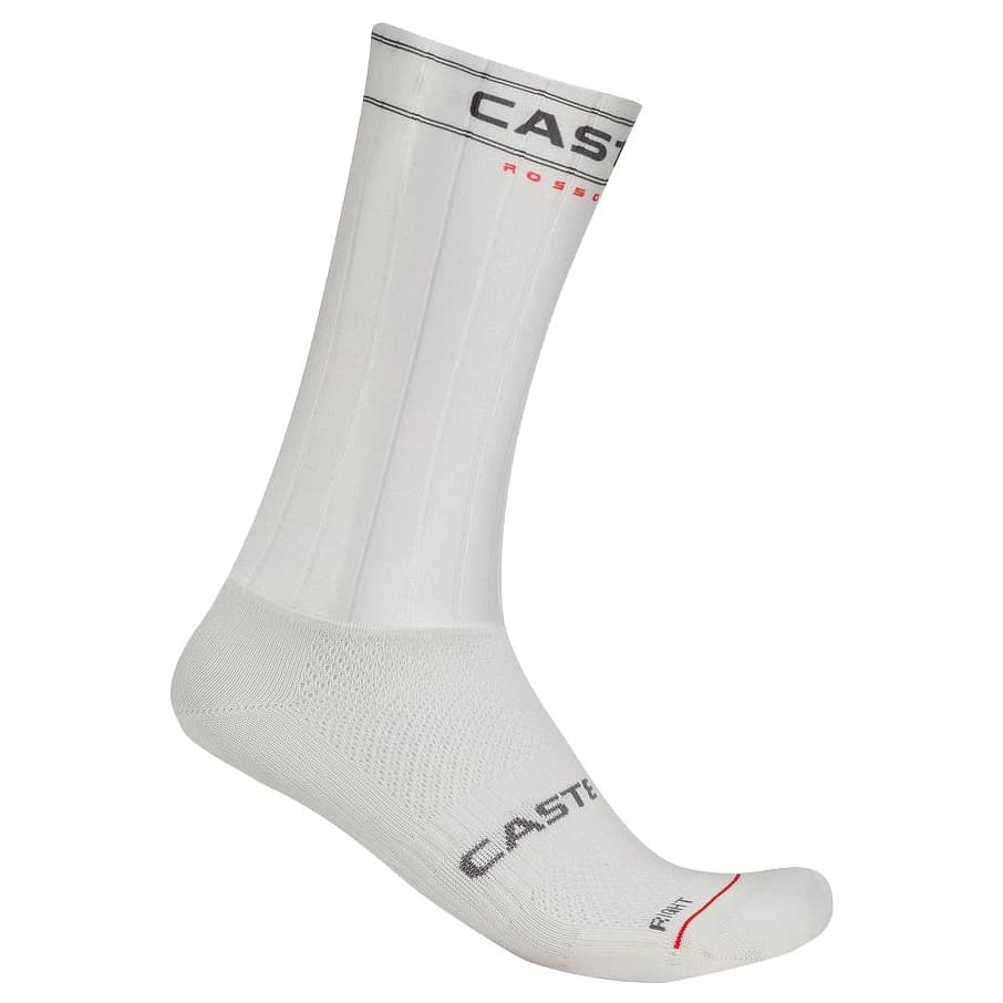 Чорапи за колоездене Castelli Fast Feet 4 Sock Cycling socks - White