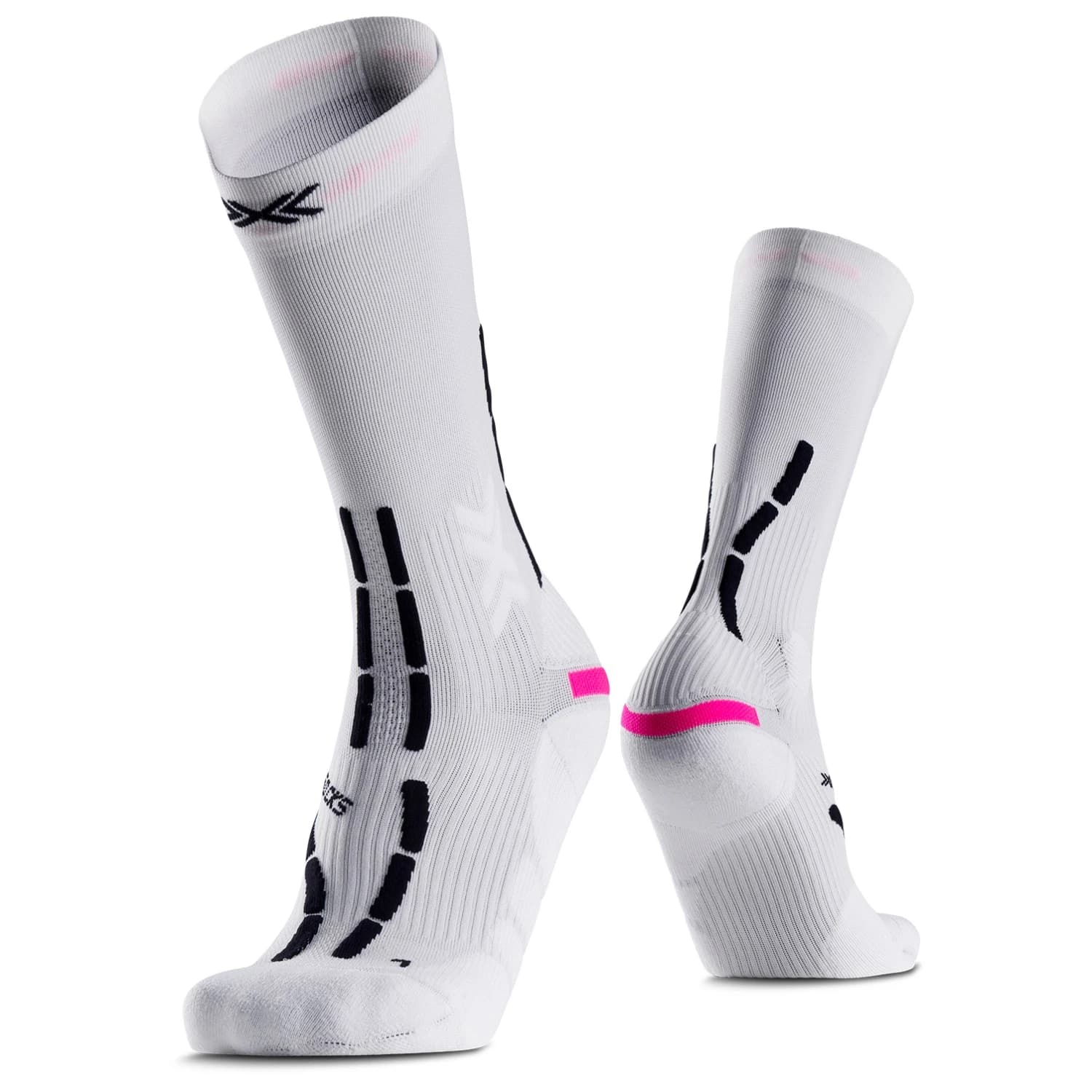 Чорапи за бягане X-Socks Trail Anatomix Crew Running socks - X White / X Black