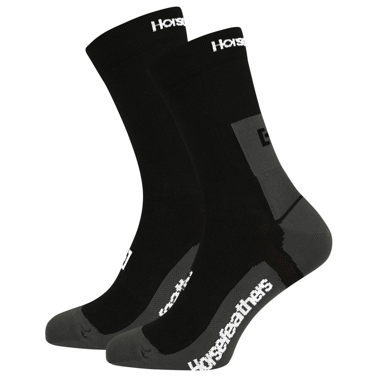 Мъжки чорапи за колоездене Horsefeathers Cadence Long Bike Socks Cycling socks - Black