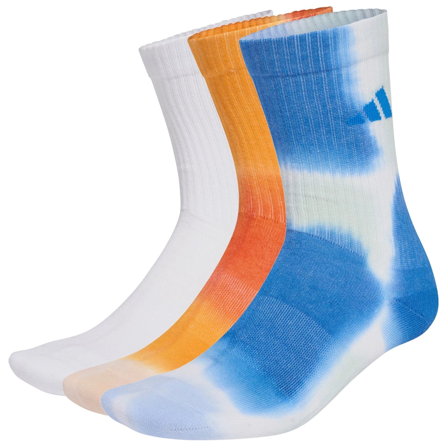 Мъжки спортни чорапи adidas Tie Dye 3-Pack Sports socks - Multicolor / White / Ray Blue