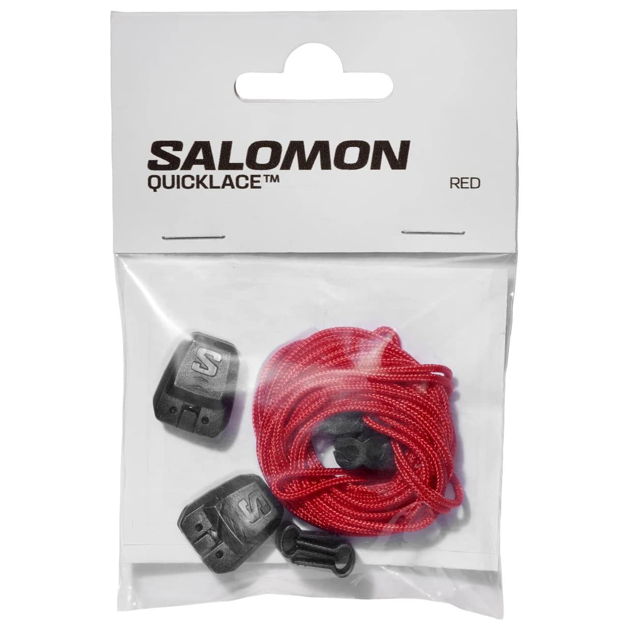Връзки за обувки Salomon Quicklace Kit Laces - Racing Red / Black / Black